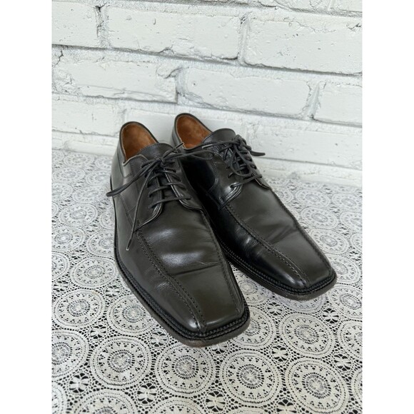 Semper Calzature Men’s Black Leather Dress Shoes Sz49 Hand Made In Italy - Picture 1 of 16